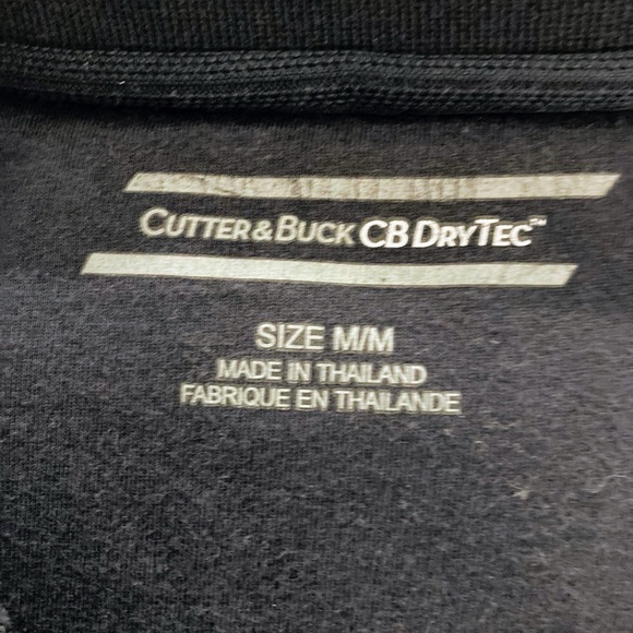 Baltimore Orioles Black Ribbed Polo Shirt Cutter and Buck Men’s Medium - Picture 5 of 8